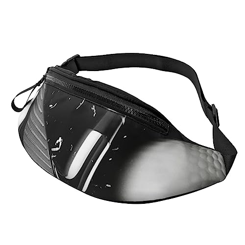 Schwarze und weiße Golf-Umhängetasche für Herren und Damen, verstellbare modische Sport-Brusttasche, Schwarz, Einheitsgröße, Schwarz , Einheitsgröße von TEMKIN
