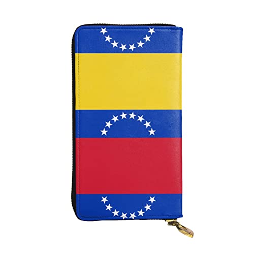 TEMKIN Game Video Gaming Muster Gedruckte Damen Geldbörse, Herren Reißverschluss Clutch mit Kartenfach Große Kapazität Kartenetui, Flagge Venezuela, Einheitsgröße von TEMKIN