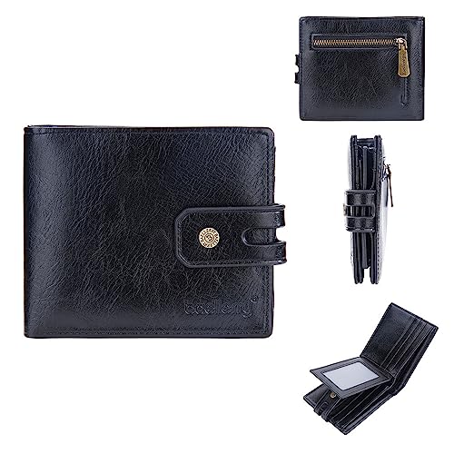 TEMKIN Geldbörse Männer Einfache Business Buckle Short Wallet Multi-Card Coin-Geldbörse von TEMKIN