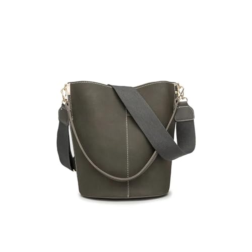 TEMKIN Large Capacity Women Bucket Bags Wide Strap Women Shoulder Bags Bag For Female(GRAY) von TEMKIN