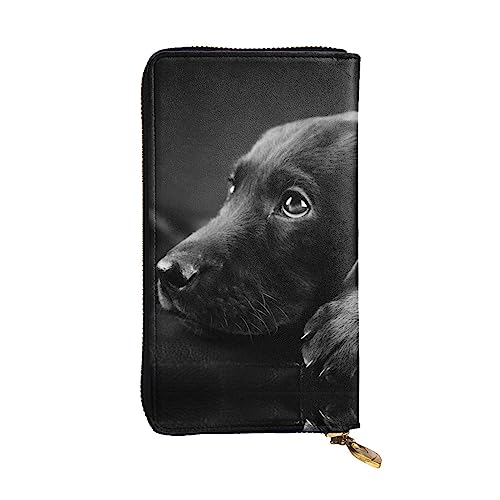 TEMKIN White Trees Camo bedruckte Damen Geldbörse, Herren Reißverschluss Clutch mit Kartenfach Große Kapazität Kartenetui, Welpen Hund, Einheitsgröße von TEMKIN