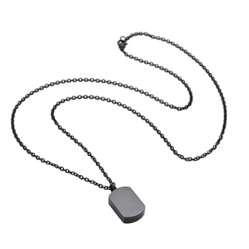 Eleganter Gedenkschmuck-Anhänger mit abschließbarer Urnenkammer und bequemer Edelstahlkette, widerstandsfähiger Gedenkschmuck, Einheitsgröße, Wie beschrieben, Wie beschrieben von TEMOOUES