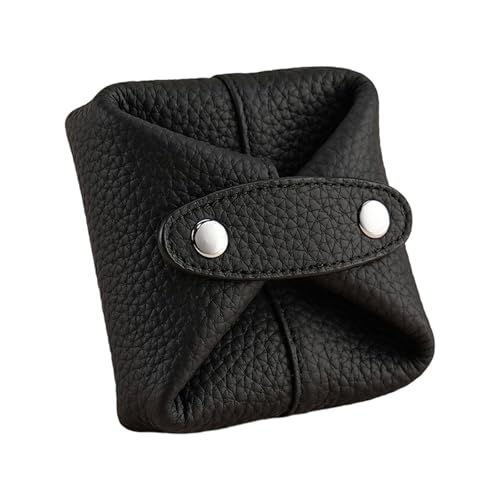 Kleine Münztasche und Halter, multifunktionale Münzbörse, entworfen für Komfort und modische Aufbewahrung, organisierte Reise-Kosmetik-Zubehörtasche, Schwarz , Mass Beauty von TEMOOUES