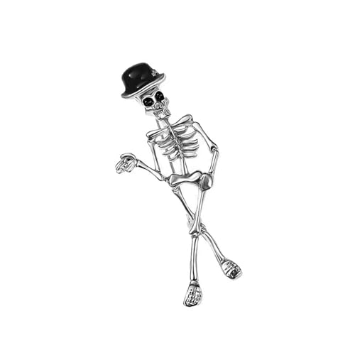 Modische Totenkopf-Brosche für Damen, Gothic-Legierung, Schmuck, sicherer Verschluss, modisches Statement, vielseitiges Geschenk, einzigartiges Design, Einheitsgröße, Wie beschrieben Modische Totenkopf-Brosche für Damen, Gothic-Legierung, Schmuck, sicherer Verschluss, modisches Statement, vielseitiges Geschenk, einzigartiges Design, Einheitsgröße, Wie beschrieben von TEMOOUES