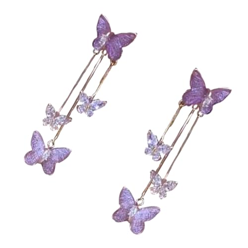 Modische lange Quasten-Ohrringe in Schmetterlings-Designs, die eine romantische Note zu Hochzeits- oder Date-Outfits verleihen, Modeschmuck für Damen von TEMOOUES