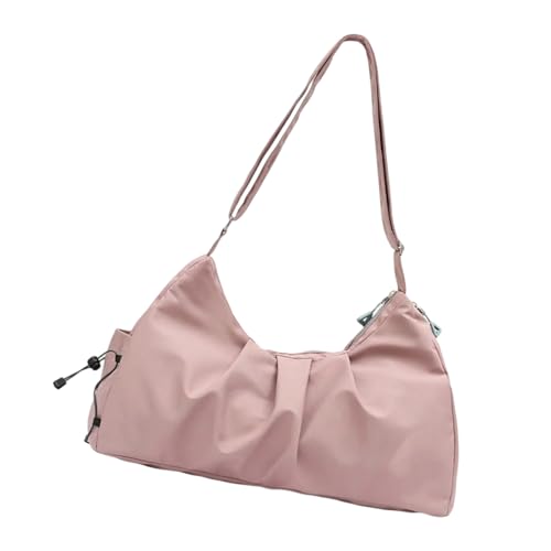 Nylon Turnbeutel mit Schuhfach Reisehandtasche Yogatasche Duffels Weekender Verstellbare Riemen Taschen Schuhe Fach, a, Mass Beauty von TEMOOUES