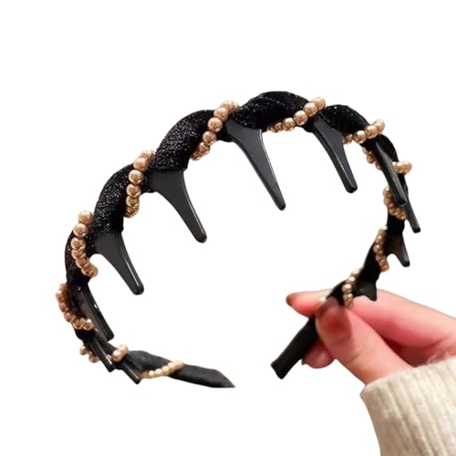 Rutschfestes Kopfband mit Kristallverzierung, ergonomisch, gebogen, atmungsaktiver Stoff, für Sportveranstaltungen, Abendveranstaltungen, Abendveranstaltungen, Strass-Stirnband Rutschfestes Kopfband mit Kristallverzierung, ergonomisch, gebogen, atmungsaktiver Stoff, für Sportveranstaltungen, Abendveranstaltungen, Abendveranstaltungen, Strass-Stirnband von TEMOOUES