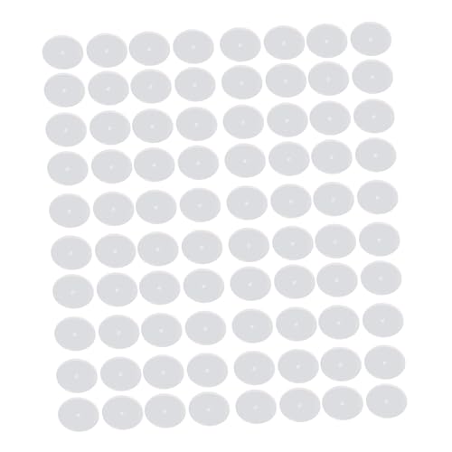 TEMOOUES 100 Stück Silikon-Ohrläppchen-Scheiben zur Reduzierung von Irritationen und zur Unterstützung von Ohrringen, tragbar für den täglichen Gebrauch, Ohrpiercing-Kissen von TEMOOUES