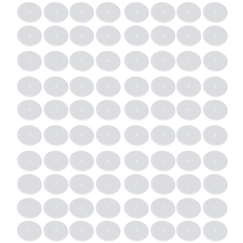 TEMOOUES 100 Stück Silikon-Ohrläppchen-Scheiben zur Reduzierung von Irritationen und zur Unterstützung von Ohrringen, tragbar für den täglichen Gebrauch, Ohrpiercing-Kissen von TEMOOUES