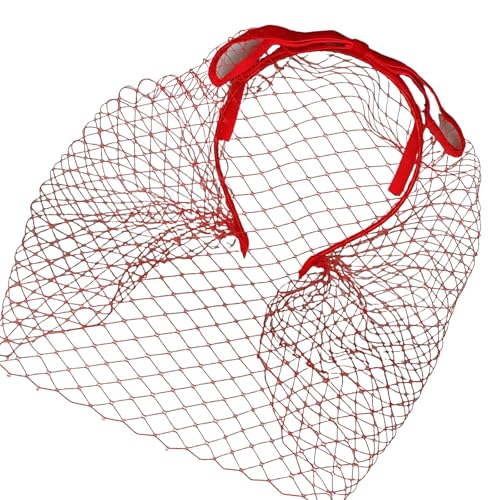 TEMOOUES 1920er Jahre Fascinator Mesh Hairhoop Vintage Gesicht Schleier Stirnband für anspruchsvolle Anlässe und Abendkleid Kopfschmuck von TEMOOUES