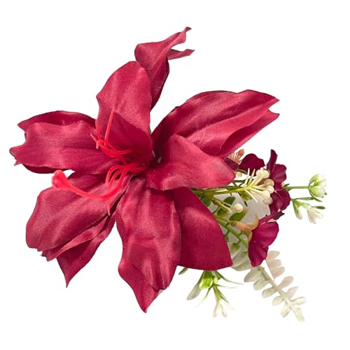TEMOOUES Bequeme Blumen-Haarspange aus Kunstharz, einzigartige Haarschmuck für Damen, verleiht jedem Outfit einen Hauch von Eleganz von TEMOOUES