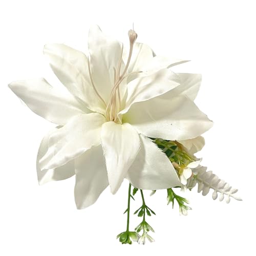 TEMOOUES Bequeme Blumen-Haarspange aus Kunstharz, einzigartige Haarschmuck für Damen, verleiht jedem Outfit einen Hauch von Eleganz von TEMOOUES