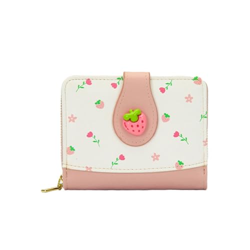 TEMOOUES Bifolds Clutches Geldbörse Minimalistischer Kreditkartenhalter Damen Casual Geldbörsen Mode Geldbörsen Münze Bargeld Karten Taschen Geldbörsen Frauen Kurze Brieftasche, a, Mass Beauty von TEMOOUES