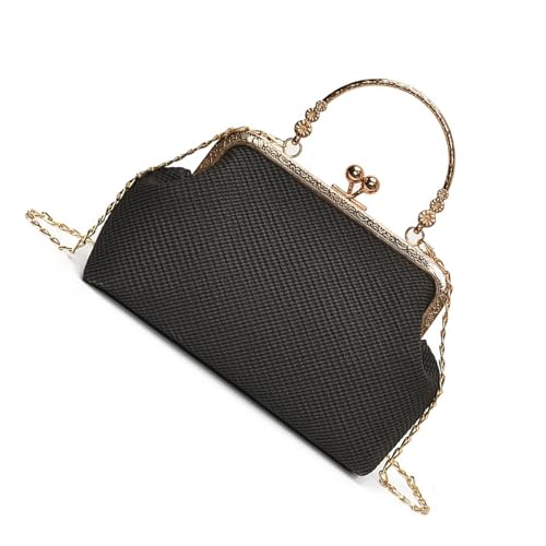 TEMOOUES Damen Fastener Evenging Bag Premium PU Leder 3 Wege Tragemöglichkeit Praktischer Stauraum Schultertaschen Leicht Praktisch Damen Geldbörse, Schwarz , One Size TEMOOUES Damen Fastener Evenging Bag Premium PU Leder 3 Wege Tragemöglichkeit Praktischer Stauraum Schultertaschen Leicht Praktisch Damen Geldbörse, Schwarz , One Size von TEMOOUES