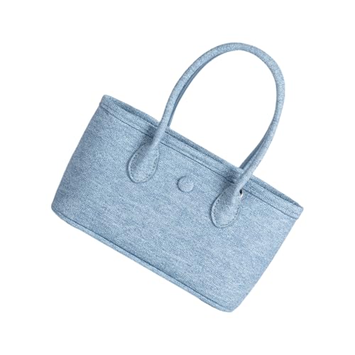 TEMOOUES Damen-Handtasche mit Tragegriff oben, PU-Leder, stilvolle Schultertasche, einfache tägliche Handtasche, Geldbörse für den täglichen Gebrauch, einfache Umhängetasche, Tragegriff oben, PU-Leder von TEMOOUES