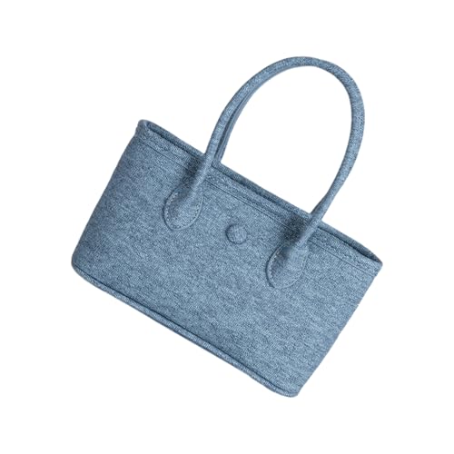 TEMOOUES Damen-Handtasche mit Tragegriff oben, PU-Leder, stilvolle Schultertasche, einfache tägliche Handtasche, Geldbörse für den täglichen Gebrauch, einfache Umhängetasche, Tragegriff oben, PU-Leder von TEMOOUES