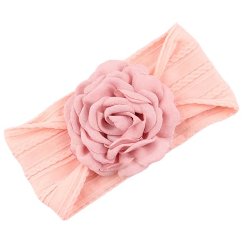 TEMOOUES Elastisches Haarband für Babys, Mädchen, Kopfschmuck, Haarband mit floralem Akzent, für den täglichen Gebrauch und besondere Anlässe von TEMOOUES