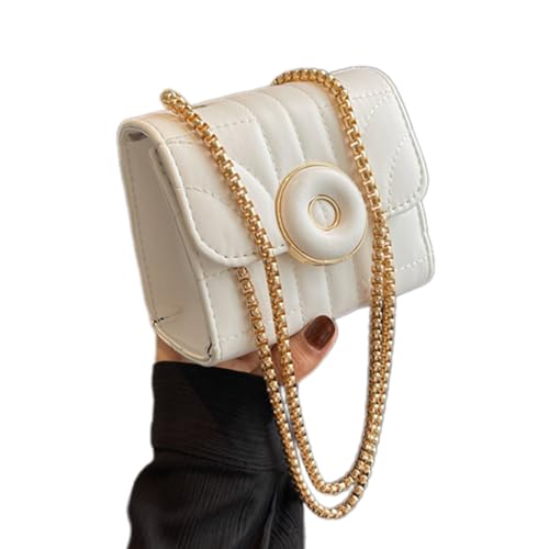 TEMOOUES Flap Crossbody Geldbörse Kette Schultertasche Gesteppte Handtasche Handy Geldbörse für Mädchen Dating Arbeit Reisen Geldbörsen für Frauen Trendy Klein für Reisen mit Kreditkartenfächern von TEMOOUES