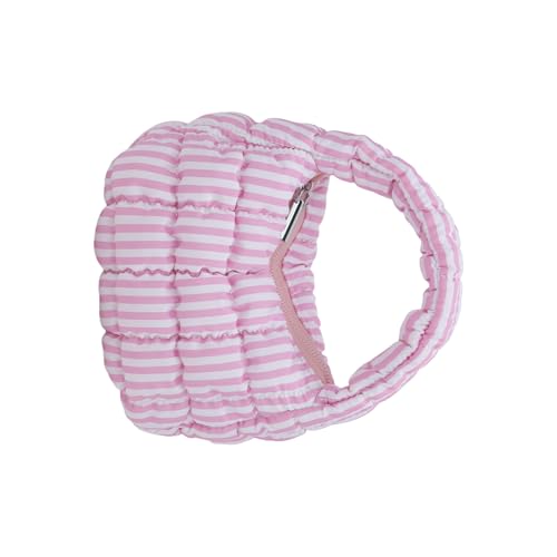TEMOOUES Gesteppte Cloud Bag Puffer Nylon Handtasche leicht und tragbar Tragegriff oben Taschen mit Reißverschluss für Damen Accessoire, B, One Size von TEMOOUES