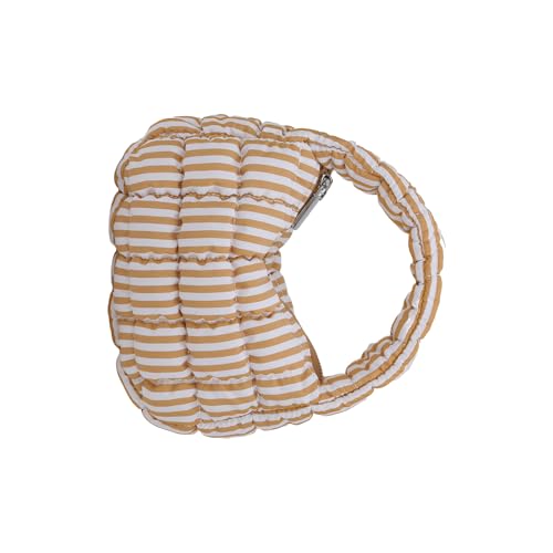 TEMOOUES Gesteppte Cloud Bag Puffer Nylon Handtasche leicht und tragbar Tragegriff oben Taschen mit Reißverschluss für Damen Accessoire, khaki, One Size von TEMOOUES