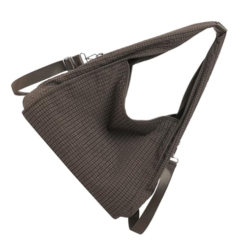 TEMOOUES Große Kapazität Umhängetasche für Frauen in trendigem Waffeldruck Shopper Handtasche für Einkäufe Pendeln und Partys Waffel Druck Handtasche, coffee, One Size von TEMOOUES