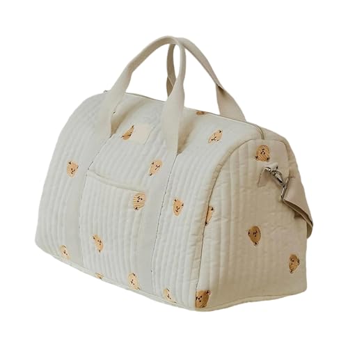 TEMOOUES Modische und praktische Wickelhandtasche für Mutter, vielseitige Tragemöglichkeit für kurze Reisen oder tägliche Ausflüge, Kurztrip-Organizer, Little Bear von TEMOOUES