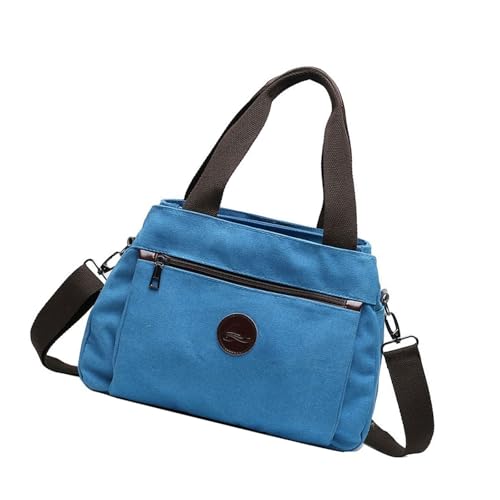 TEMOOUES Stilvolle Damen Umhängetasche Canvas Crossbody Taschen mit verstellbarem Riemen Casual Handtasche für verschiedene Tragemöglichkeiten Damen Umhängetasche von TEMOOUES