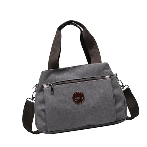 TEMOOUES Stilvolle Damen Umhängetasche Canvas Crossbody Taschen mit verstellbarem Riemen Casual Handtasche für verschiedene Tragemöglichkeiten Damen Umhängetasche von TEMOOUES