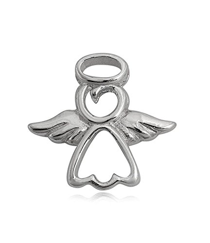 Schmuck Anhänger Engel Schutzengel 15 mm, 925 Sterling Silber Schutzanhänger Talismann Glücksengel für Damen Mädchen von TEMPELWELT