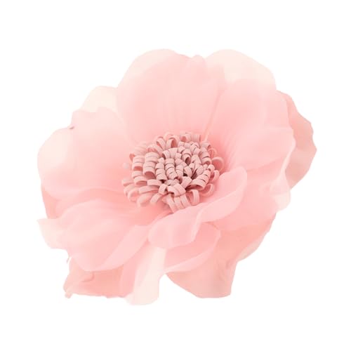 TEMPNAP Elegante Chiffon-blumenbrosche - Robuster Seidenstoff Große Stoffblumenbrosche Damen-cardigan-clip Reversnadel Dekorative Kragennadel von TEMPNAP