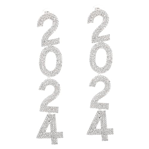 TEMPNAP Ohrringe Mit Strass Baumelnd Für Damen Hochzeit Party Abschlussball Geschenk Tropfenohrringe Statement-ohrringe Funkelnd von TEMPNAP