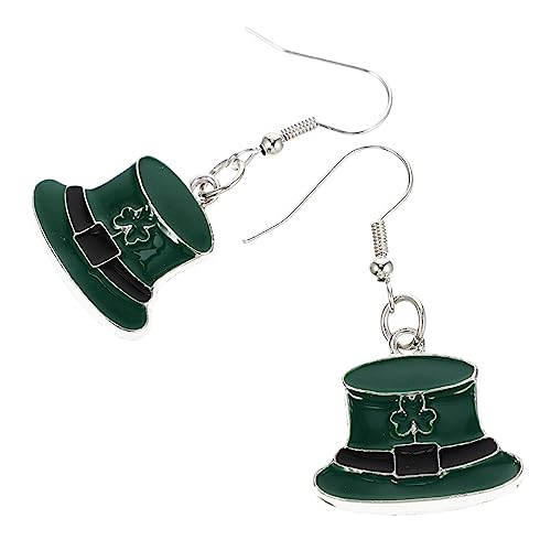 TEMPNAP 1 Paar Klee -top -hut -ohrringe Glücksohrringe Festival Ohrringe Schmuck St. Patricks Day Accessoires Kreativer Party-kleeblatt-schmuck Silver Zinklegierung TEMPNAP 1 Paar Klee -top -hut -ohrringe Glücksohrringe Festival Ohrringe Schmuck St. Patricks Day Accessoires Kreativer Party-kleeblatt-schmuck Silver Zinklegierung von TEMPNAP