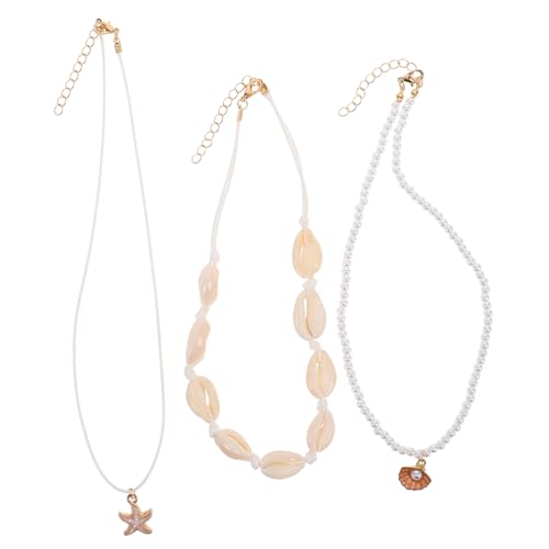 TEMPNAP 1 Satz Boho Muschelkette für Frauen Handgemachte Kurze Choker Halskette Natürlichen Muscheln für Strand Leicht und mit Symbolischen Elementen für Sommer TEMPNAP 1 Satz Boho Muschelkette für Frauen Handgemachte Kurze Choker Halskette Natürlichen Muscheln für Strand Leicht und mit Symbolischen Elementen für Sommer von TEMPNAP