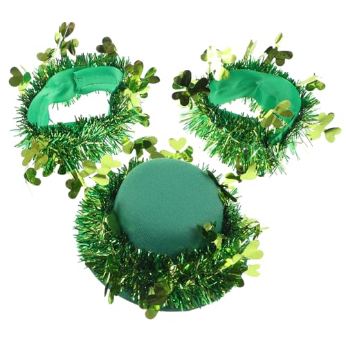 TEMPNAP 1 Satz Kleeblatt-Dekorationsset Patricks feierstahl handgelenkbandage handgelenksbandage Patrick's Day Partybevorzugung Gastgeschenke zum St. Patrick's Day Armbänder Plastik Green von TEMPNAP