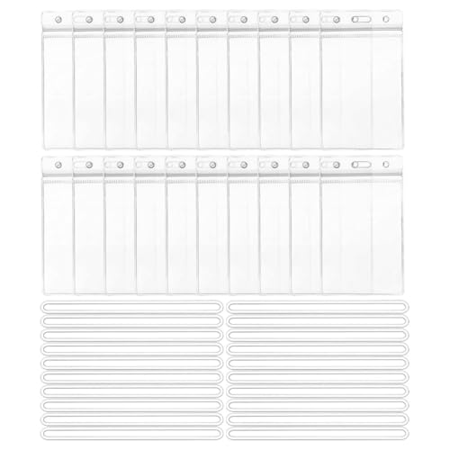 TEMPNAP 1 Satz Transparente Ausweishülle Set mit Kratzer für Id Karten Kreditkarten Dienstausweise und Für Mitarbeiter Studenten Ärzte Lehrer von TEMPNAP