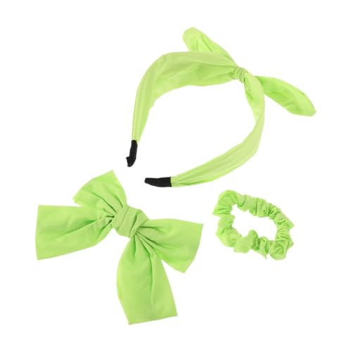 TEMPNAP 1satz Mädchen Teiliges Haarschmuck-set Mit Grünen Scrunchies Modischem Haarband Und Niedlichen Haarclips Accessoires Für Jeden Anlass Und Vielseitige Nutzung von TEMPNAP