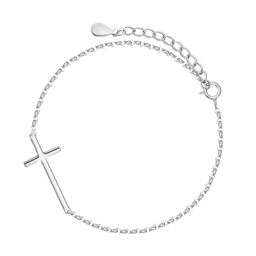 TEMPNAP 1 Stück Kreuz Armband Damen Stilvolles Hand Schmuck Verstellbar Elegant für Partys Alltag Chic Kreuz Design für Einen Auffälligen Look von TEMPNAP