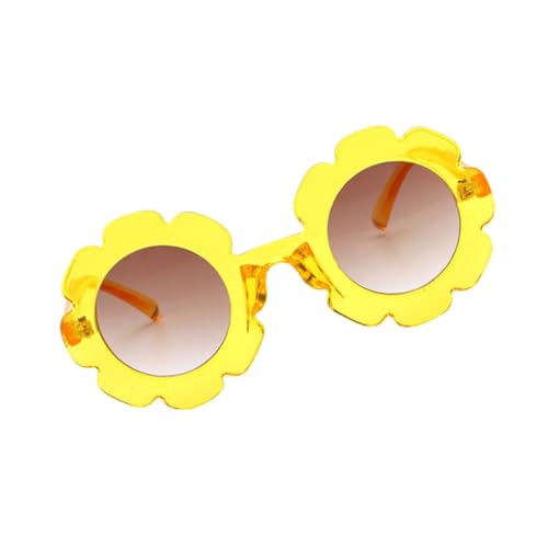 TEMPNAP 1 Stück Sonnenbrille Transparent mit Sonnenblumen Muster UV Schutz Langlebig für Jungen und Mädchen für Kleinen Transparent Gelb TEMPNAP 1 Stück Sonnenbrille Transparent mit Sonnenblumen Muster UV Schutz Langlebig für Jungen und Mädchen für Kleinen Transparent Gelb von TEMPNAP