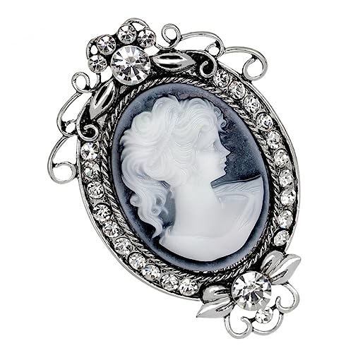 TEMPNAP 1 Stück Vintage Schönheit Brosche Legierung mit Strass Retro Brosche für Damen für Kleidung und Accessoires für und Besondere Anlässe von TEMPNAP