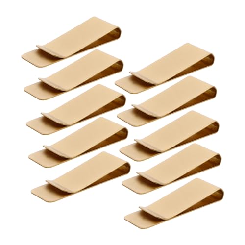 TEMPNAP Edelstahl Geldklammer 10stücke Multifunktionale Geldbörse Aus Messing Für Bargeld Karten Und Dokumente Tragbar Minimalistisch RFID Geschützt Für Männer Und Frauen von TEMPNAP