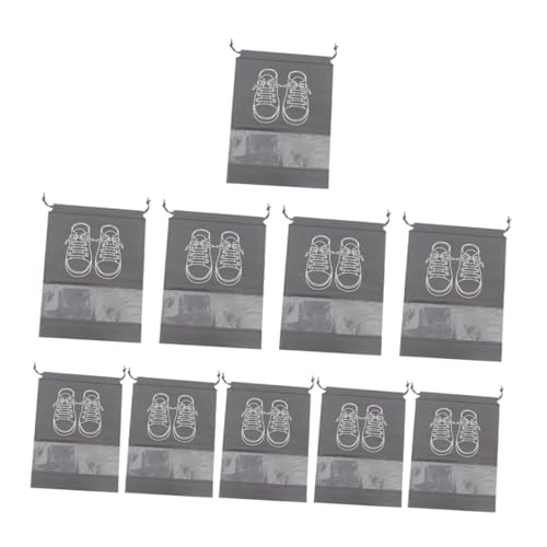 TEMPNAP 10stücke Schuhaufbewahrungstaschen Aus Strapazierfähigem Material Mit Klarsichtfenster Reißfeste Reise-schuhbeutel Für Männer Und Frauen Staubschutz Und Praktischer Transport von TEMPNAP