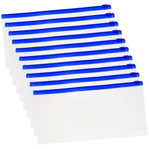 TEMPNAP 10stücke Transparentes Stiftetui Aus Kunststoff Mit Reißverschluss Aufbewahrungstasche Für Stifte Durchsichtiges Federmäppchen Zur Organisation Von Schreibwaren von TEMPNAP