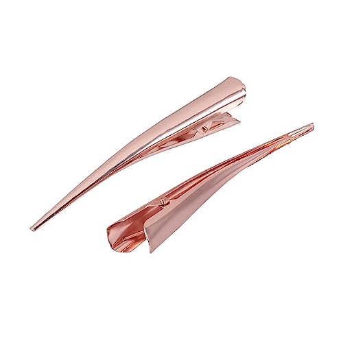 TEMPNAP 12stücke Krokodilklemmen Für Haare Große Entenschnabel-haarklemmen Für Damen Haarstyling-klammern in Roségold Langlebig Und von TEMPNAP