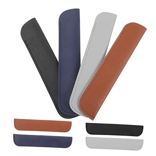 TEMPNAP 12stücke Leder Stiftetui Stifthülle Füllfederhalter Schutzhülle Beutel Zubehör Mit Gummiband Für Stifthalter-etui von TEMPNAP