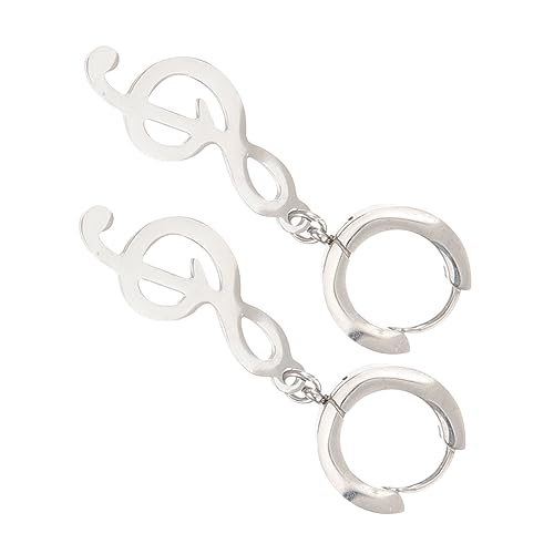 TEMPNAP 1Paar Charm Musiksymbol Ohrringe für Männer Handgefertigte Hip Hop Dangle Ohrringe Langlebige für Festivals Tägliches Outfit Cooles Design Perfektes TEMPNAP 1Paar Charm Musiksymbol Ohrringe für Männer Handgefertigte Hip Hop Dangle Ohrringe Langlebige für Festivals Tägliches Outfit Cooles Design Perfektes von TEMPNAP