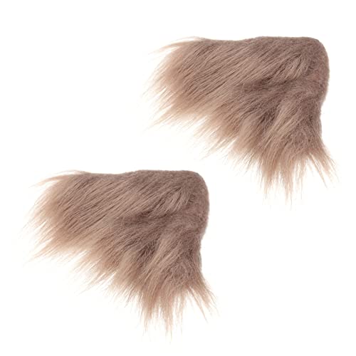 TEMPNAP 1paar Kostüm-haarspangen Für Cosplay Plüsch-tierohren-haarclips Niedliche Haarnadeln Für Damen Flauschige Tierhaarklammern Haarschmuck-accessoire Für Fuchs Und -kostüme von TEMPNAP