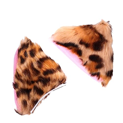 TEMPNAP Plüsch Katzenohren Haarreif Für Junge Mädchen Party Kopfschmuck Haarspange Mit Ohr Clip Für Cosplay Halloween Und Kostümpartys von TEMPNAP