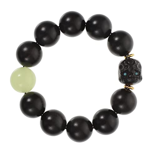 TEMPNAP 1Stück Ebony Armband mit Fluoreszierenden Perlen Buddhistisches Unisex Holzperlen für Negative Beseitigung Stressabbau Robustes Langlebiges Design TEMPNAP 1Stück Ebony Armband mit Fluoreszierenden Perlen Buddhistisches Unisex Holzperlen für Negative Beseitigung Stressabbau Robustes Langlebiges Design von TEMPNAP
