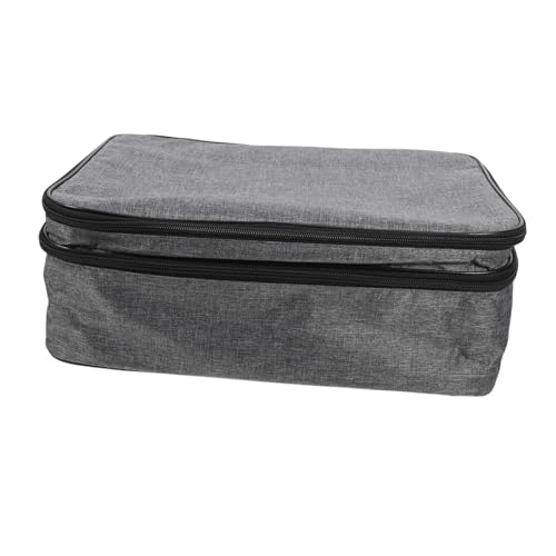 TEMPNAP 1stück Großer Kapazitätsbeutel Multifunktionale Aufbewahrungstasche Für Dokumente Mit Schloss Für Karten Bürobedarf Reisen Und Mehr Mit Upgrade Doppelreißverschluss von TEMPNAP