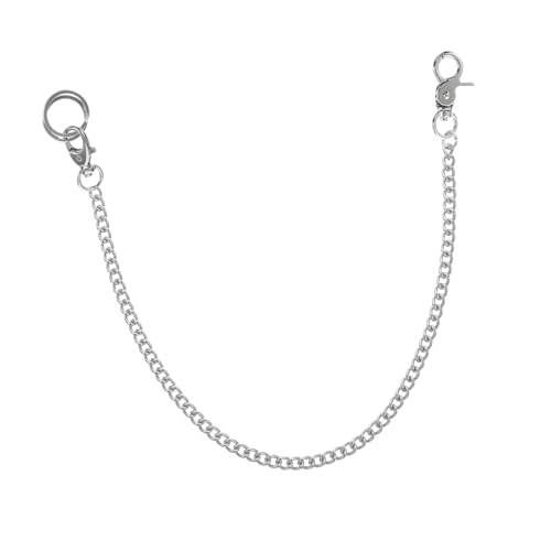 TEMPNAP 1stück Praktische Hängende Taschenuhr Kette Metall Stilvolle Jeans Und Handtaschenkette Mit T-Buckle Umweltfreundliches Langlebiges Design Für Männer Und Frauen von TEMPNAP